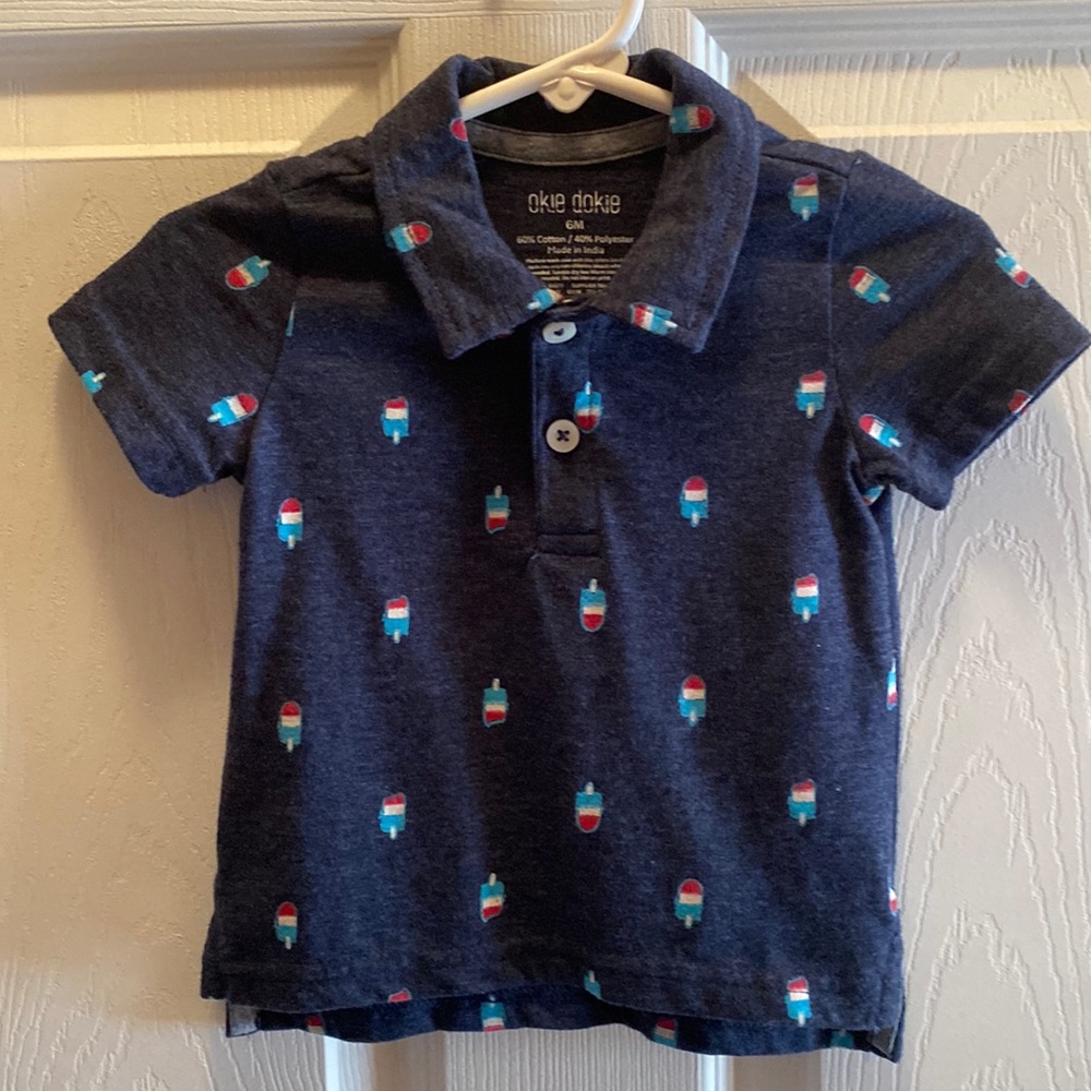 Okie Dokie 6month popsicles polo